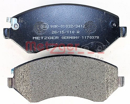 METZGER 1170378 Bremsbelagsatz, Scheibenbremse